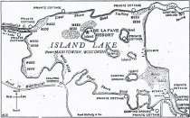 Island Lake fishing map  1918