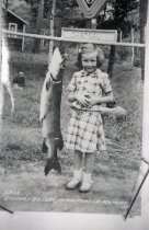 Unknown girl at Strum's Resort ca 1950s