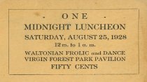 Ticket for dance at Virgin Forest Park