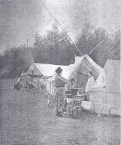 One of the many cozy camping spots in the Manitowish chain