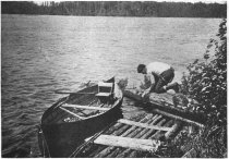 The professor doing laundry at Lost Lake