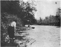 This is better than portaging, although it means wet feet