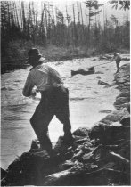 We roped up at the next set of rapids