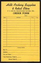 Hill's Archery Supplies catalog featuring the Hlll's Hornet a 3 bladed broa