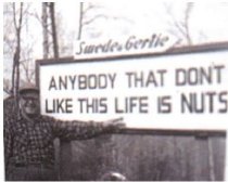 Sign at the "Knuckle"