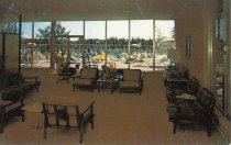 Lobby & Pool area postcard face