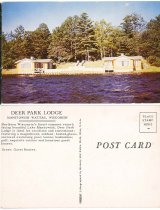 Lake front cabins on Manitowish Lake