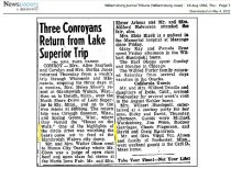 Women make a stop to bear watch 1962