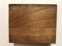 Wood back side of Cabin image print block