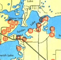 1963 Chamber guide map: #35 is Morichetti's