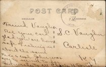 1916 postcard- note side