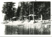 Cabins- torn down in the 1970s