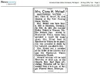 1796 Clara Meinel Obit