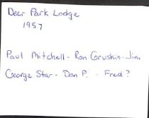 Names of young men in 1957 picture