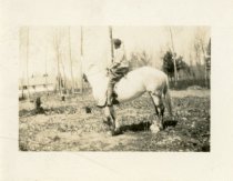 Bud riding Peggy the horse