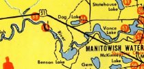 Tichy's #55 on the Manitowish River- Chamber map