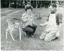 ca 1960s Tes & Phil with "Rudy"