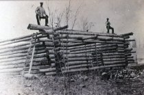 George & Henry LaPorte constructing Olivida