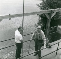 Cal with the pike pole used to move timbers in gates to control water flow