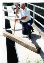 6"x6" Timbers used to open and close gates on the dam