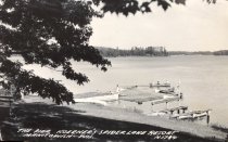 Koerner's resort pier on Spider Lake 1930s