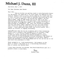 Michael Dunn's letter