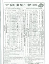 Train schedule for C&NW 400 fleet