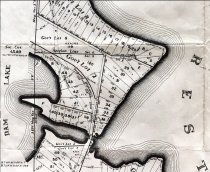Close up of Lakelands, Inc survey map 1926