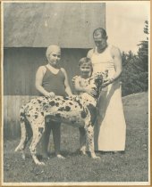 ca 1950s Emil Sr. with "Moonie"