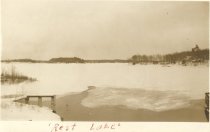 View of Rest Lake from the dam 1938