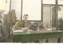 Robert Bauman in the Camp Mercer office