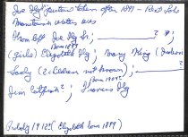 Identification of people in previous photo