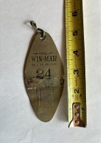 Win-Mar cabin key tag 5'' long