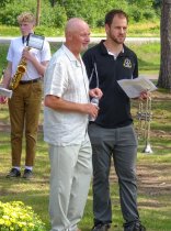 MWHS Pres Frank DiLeonardi and LUHS Band director