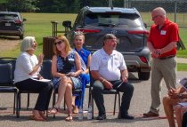 Kay Krans far left; Jim Bokern far right