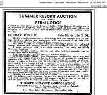 1945 auction of buildings and contents