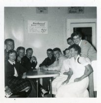 Jeannette working at Koerner's Oval Cafe ca 1954