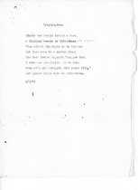 "Bye, Bye Bass" poem about Jeannette & Gordon Jr.