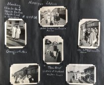 Meeting the train was a big deal and party