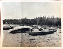 Ojibwe birchbark canoes in Winchester
