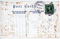 Note side of the postcard