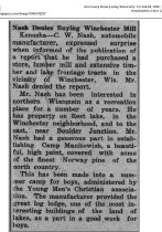 1926 Nash denies purchase of  store and land