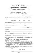 Application for Camp