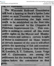 1914 hearing regarding water level on the chain