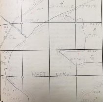 1928 Vilas County- Kirbach peninsula on the right