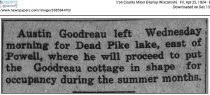 1924 Goodreau still renting the cottage