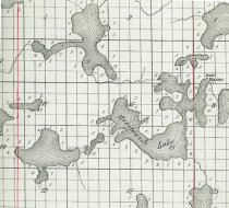 ca 1876 Plat map - Manitoiwish Waters area