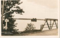 ca 1930s Manito Island and Highway 51 bridge