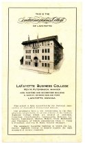 Indiana Business College of Lafayette Handbill