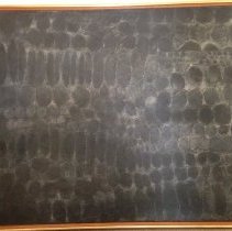 Ronald Stein - paint and chalk on canvas, 1955